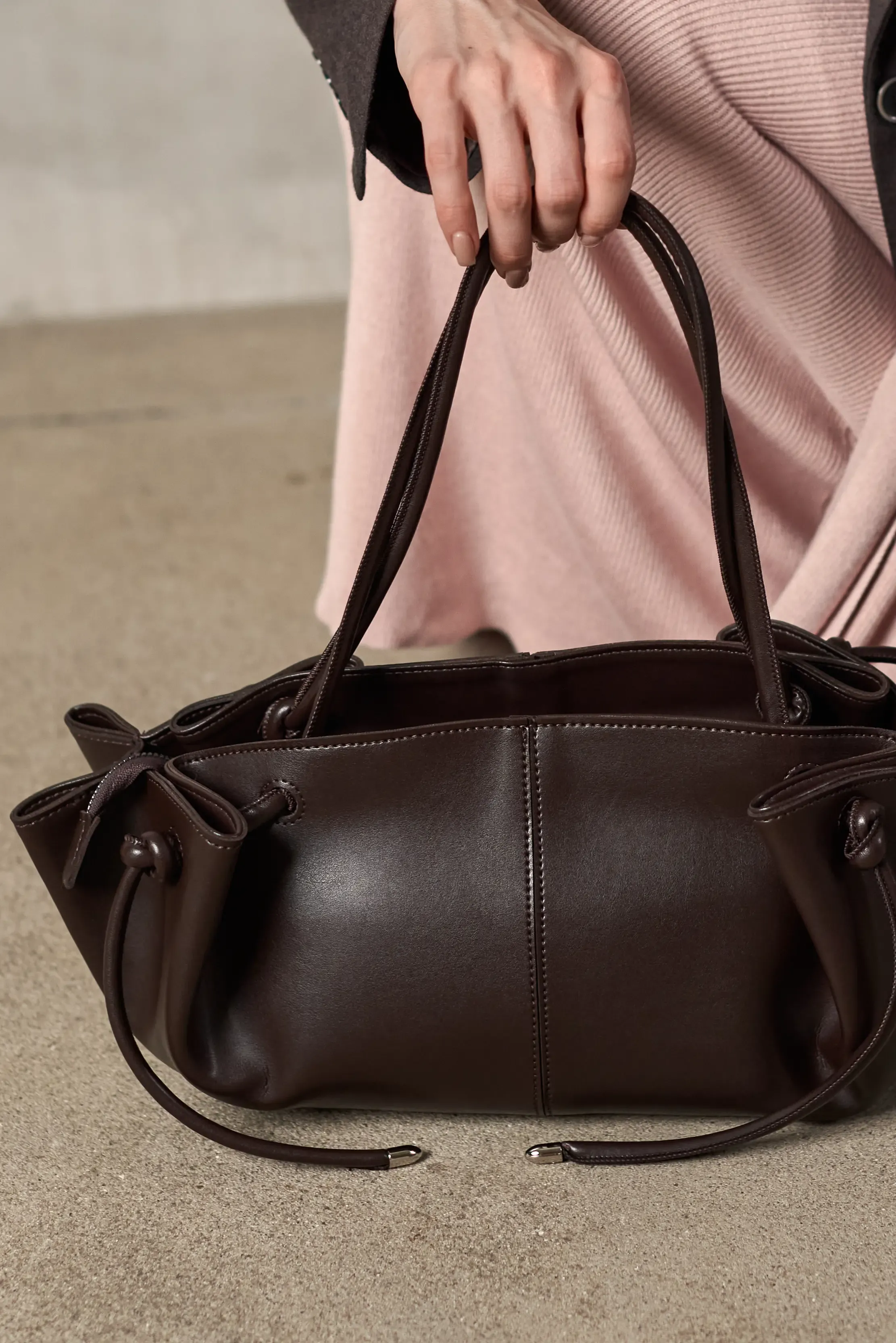 TULIP BAG NEW BROWN